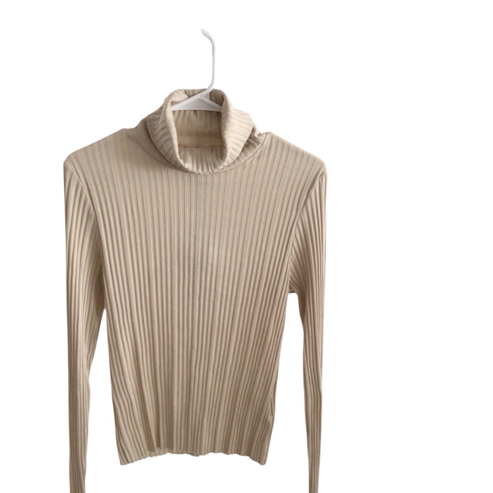 Kotyn Women's Ribbed Turtleneck Sweater - Cream